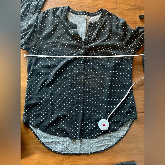 Large Old Navy Black with white polka dots - Picture 3 of 9